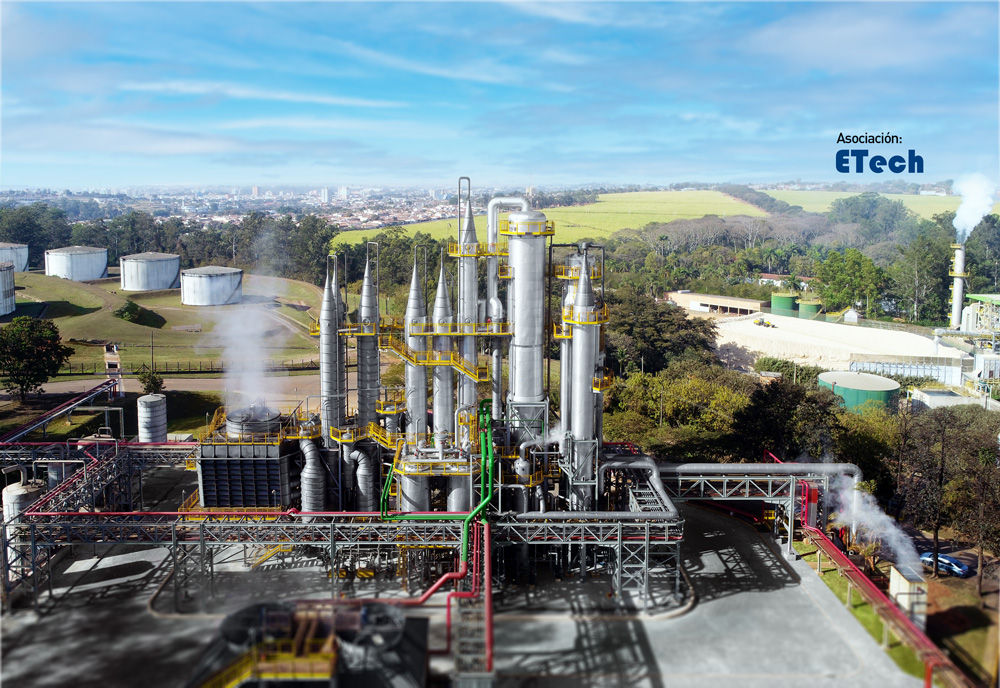 Citrotec® - Equipo de Destilación de Alcohol Hidratado acoplado al Equipo de Concentración de Vinaza Ecovin JL®